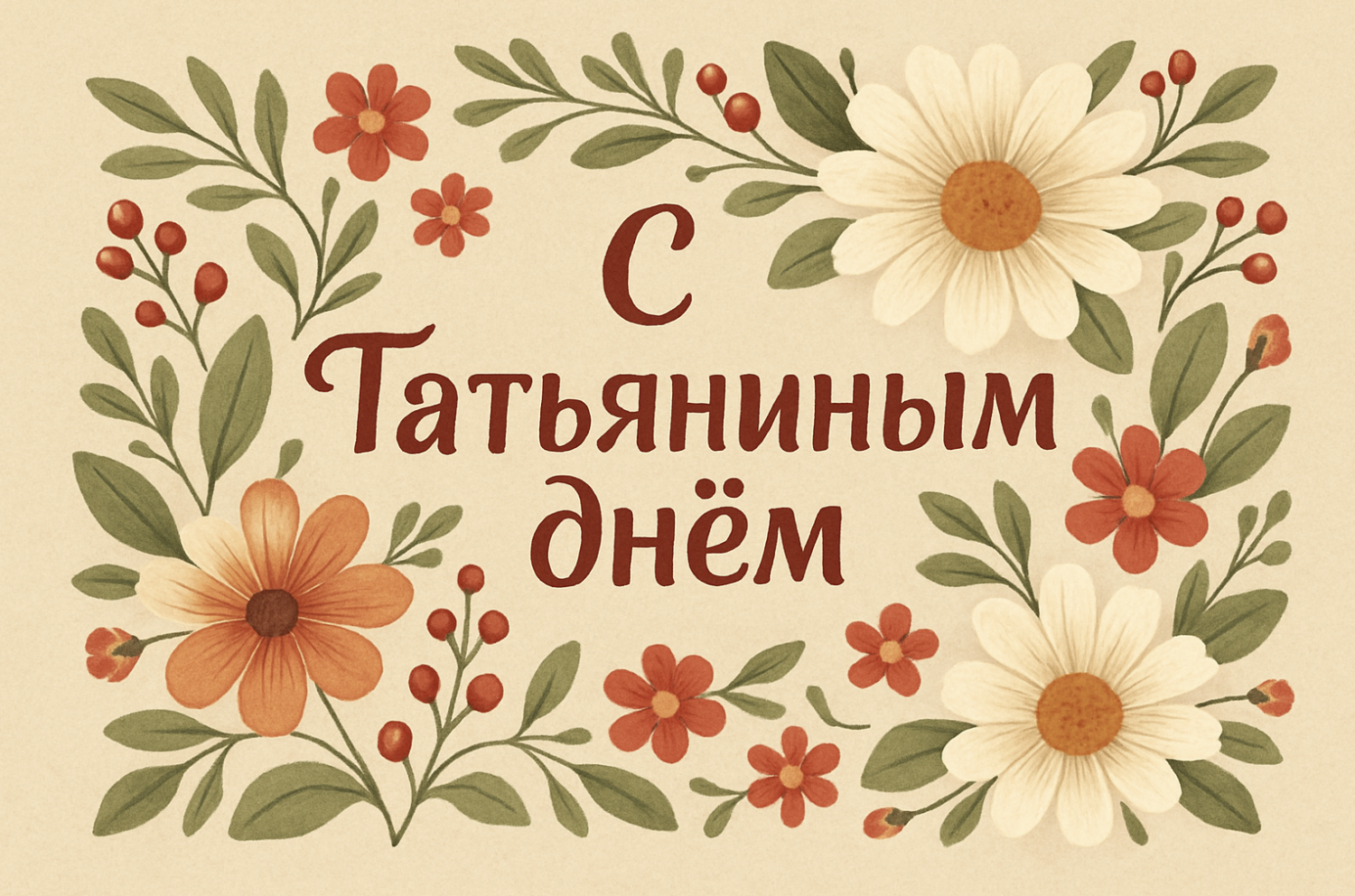 Фото Татьянин день в России: красочная подборка открыток к празднику 7